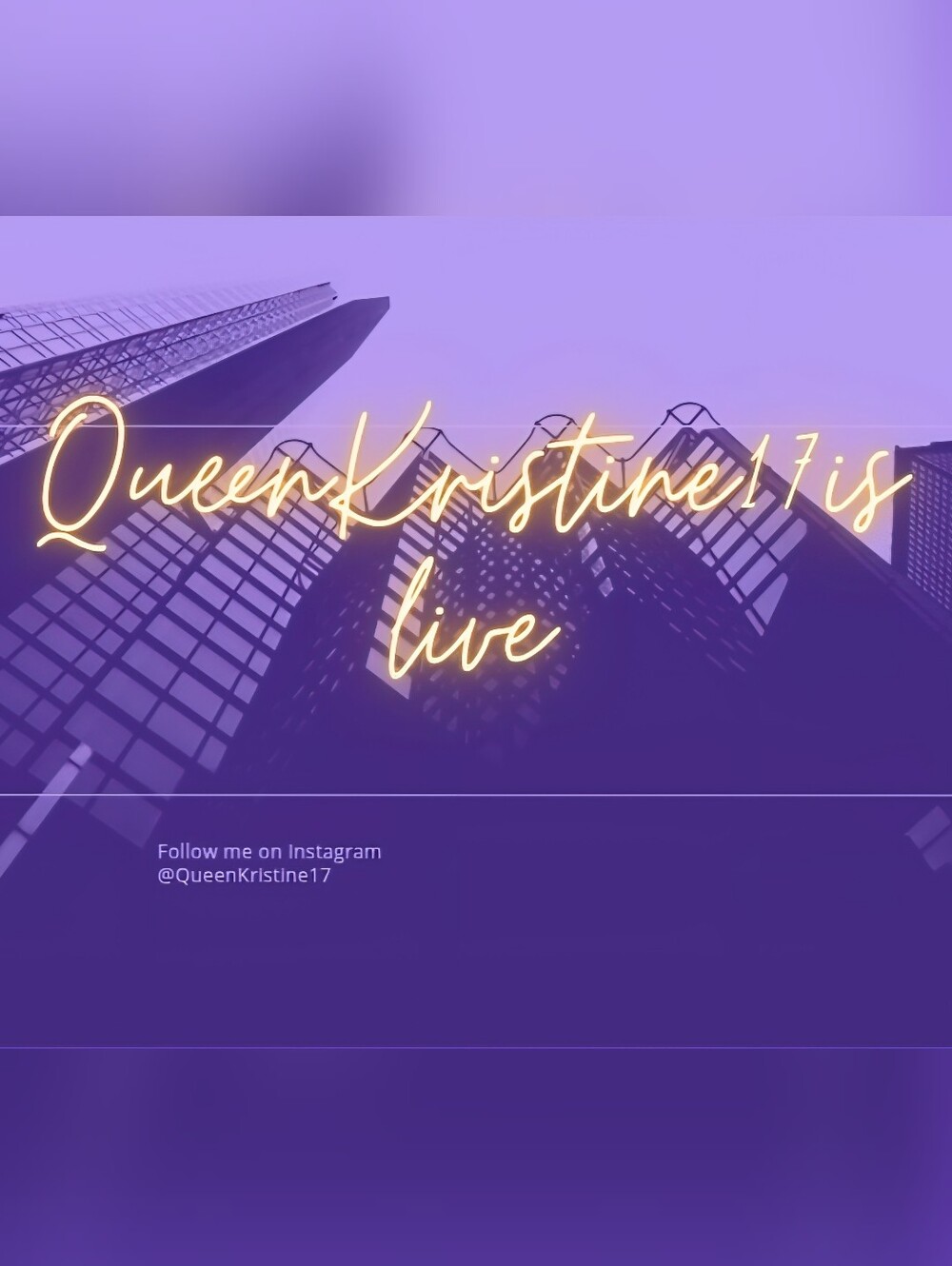 Queen Kristine Is Live!!!